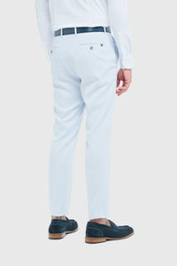 Tropez - Men's 3 Piece Sky Blue Tailored Fit Suit