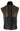 Mens Black & Brown Leather Gilet