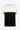 White and Black Colour Block Knitted T-Shirt for Men