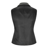 Women Grey Tweed Herringbone waistcoat 1920's Peaky Tailored Fit Vintage Retro