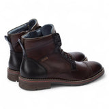 York - Men's Olmo Brown Lace Up Leather Ankle Boots