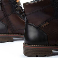 York - Men's Olmo Brown Lace Up Leather Ankle Boots